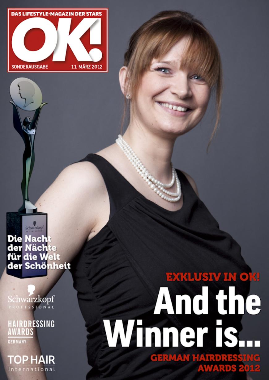 Einmal im Leben das Cover der OK! zieren! Für die Gäste des „German Hairdressing Award 2012“ wurde dieses Traum Wirklichkeit. Jeder Gast des Gala-Abends konnte an einem persönlichen OK! Fotoshooting teilnehmen - und die tollen Ergebnisse sehen Sie hier! Viel Spaß beim Durchklicken!