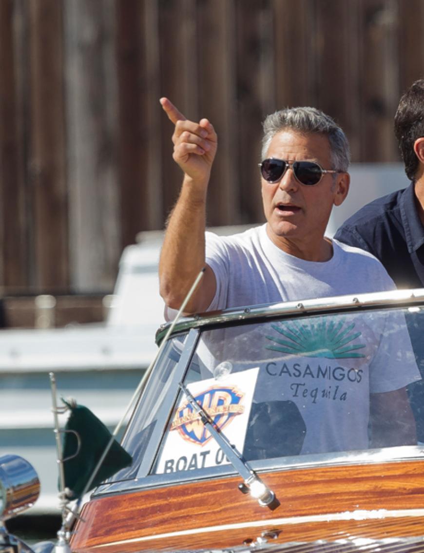 Tagsüber zeigt sich George Clooney legère