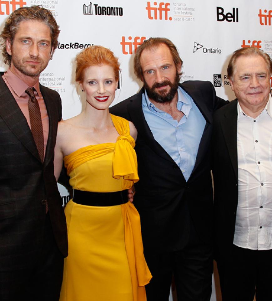 Tolles Quartett: Gerard Butler, Jessica Chastain, Ralph Fiennes und Brian Cox