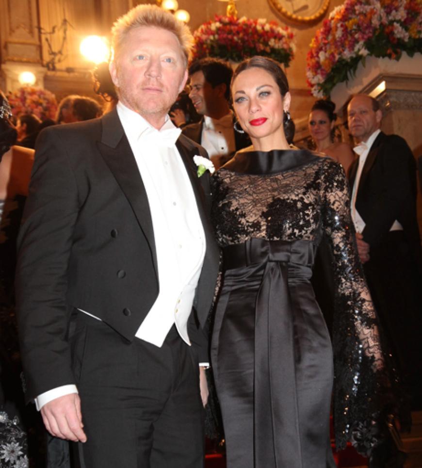 Boris Becker mit seiner hübschen Frau Lilly