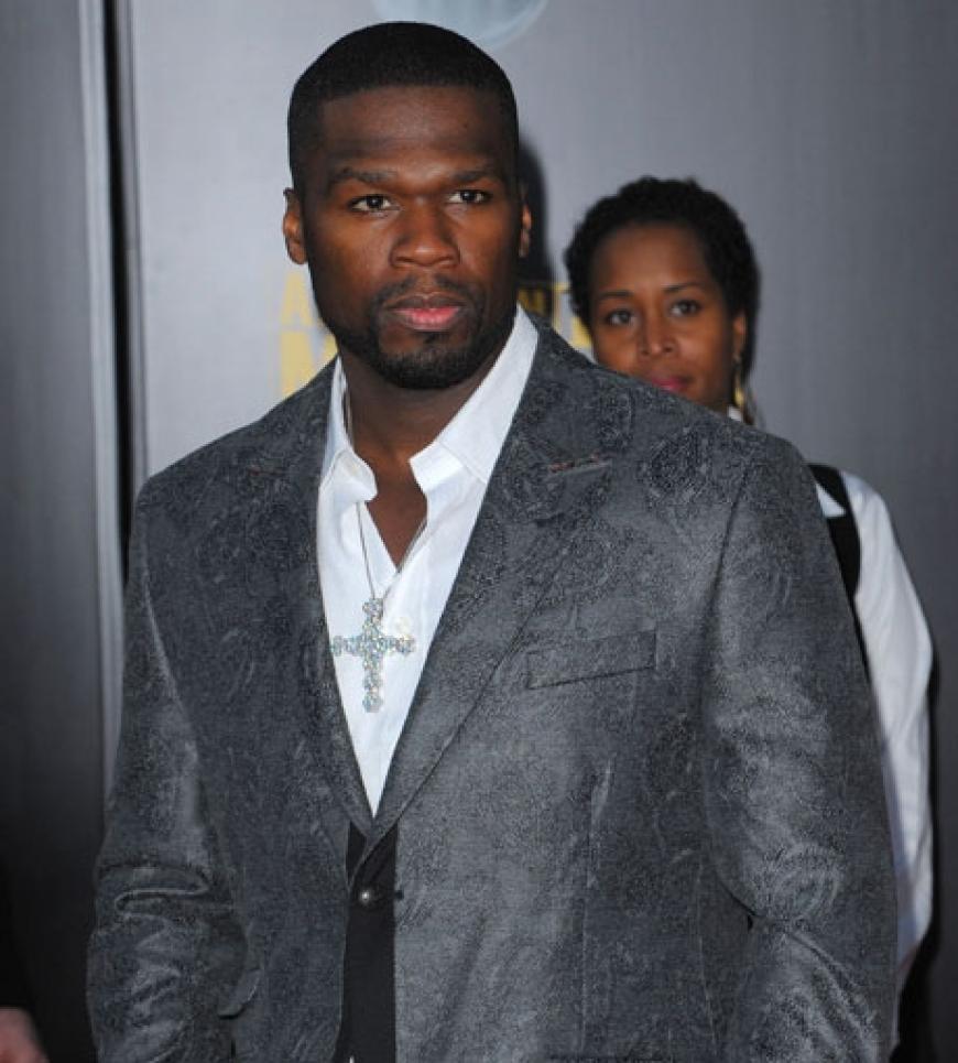 Warum so böse? 50 Cent mit finsterer Miene