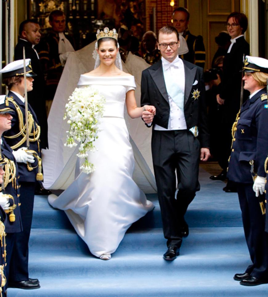 Die wunderschöne Braut Victoria und ihr Mann Daniel