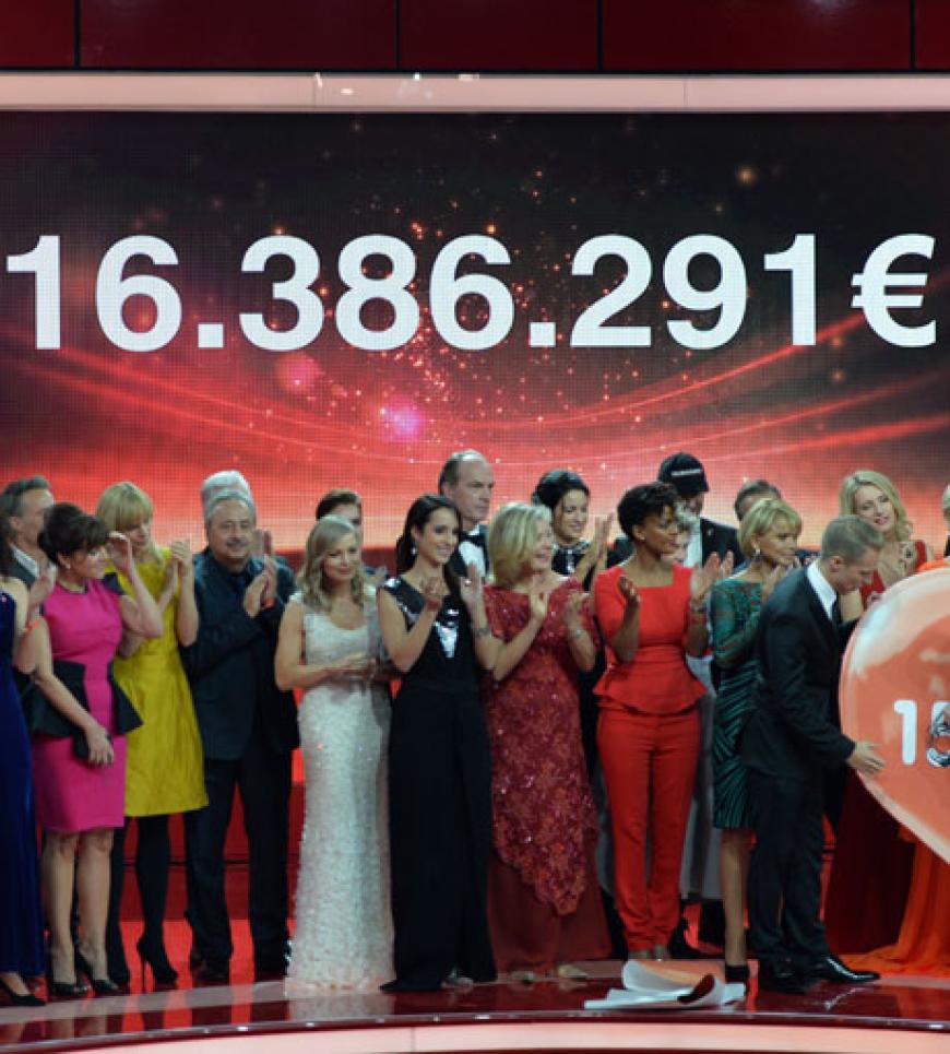 Neuer Rekord! Am Ende konnten über 16 Millionen Euro gesammelt werden. Toll!