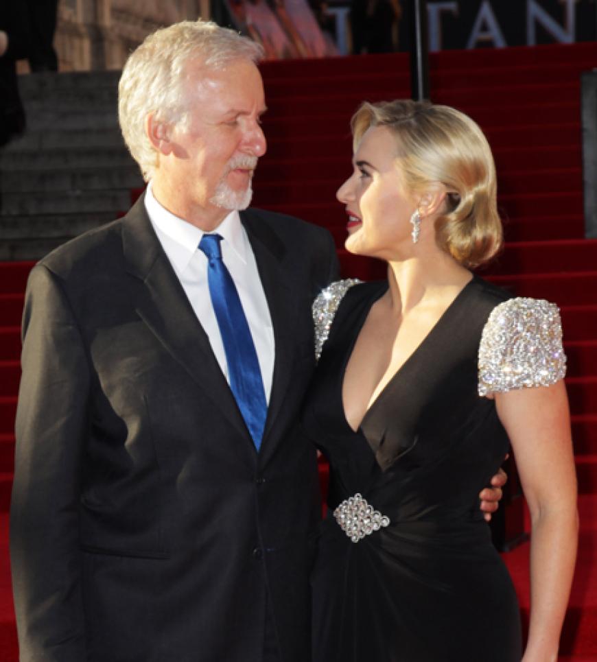 Am Dienstagabend, 27.03., feierten US-Regisseur James Cameron und Schauspielerin Kate Winslet in London die Premiere von