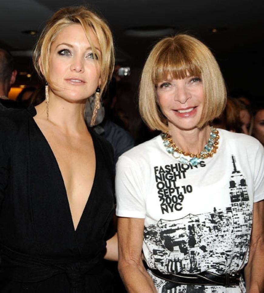 Kate Hudson gesellt sich zu Vogue-Chefin Anna Wintour