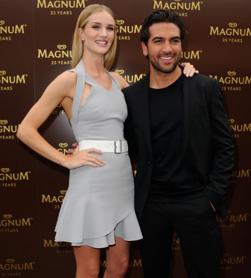 Für uns das schönste Duo auf dem Red Carpet: Rosie Huntington-Whiteley und Elyas M'Barek, die in der neuen Magnum-Kampagne (25 Jahre - Happy Birthday!) zu sehen sind