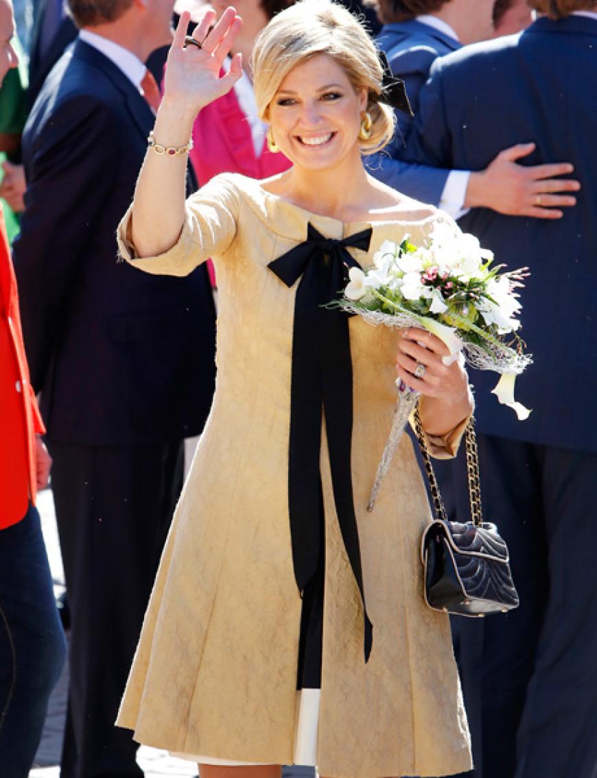 Eine Stilikone: Máxima liebt den schlichten aber eleganten Look und sie liebt Designerkleidung