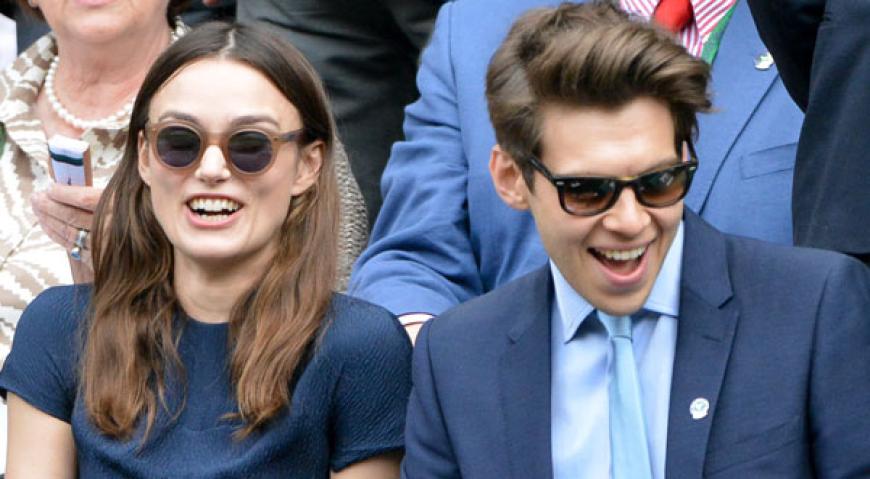 Kann nur Keira Knightley sein. Die Schauspielerin kam mit ihrem Gatten James Righton