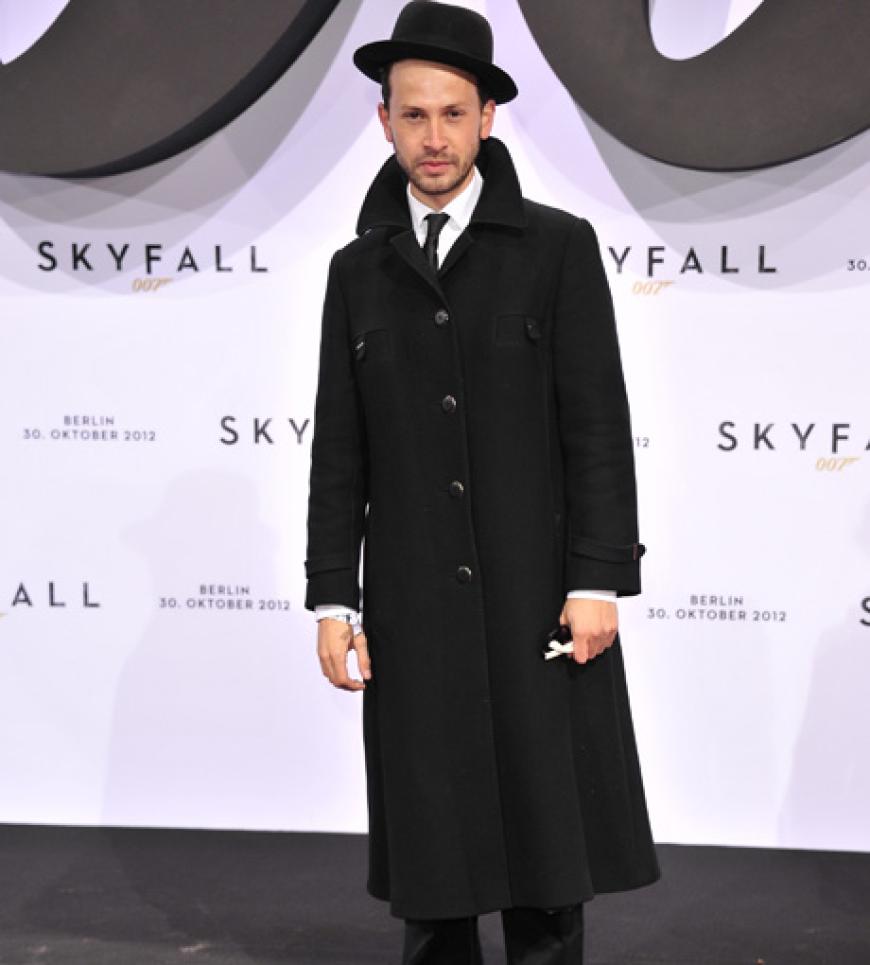 Schauspieler Franz Dinda kam ebenfalls zur Deutschlandpremiere ins Musical-Theater am Potsdamer Platz