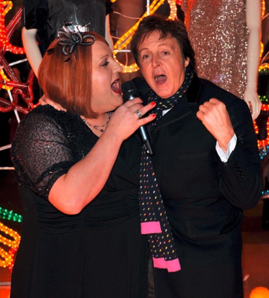 Paul McCartney auf der X-Mas Feier seiner Tochter Stella
