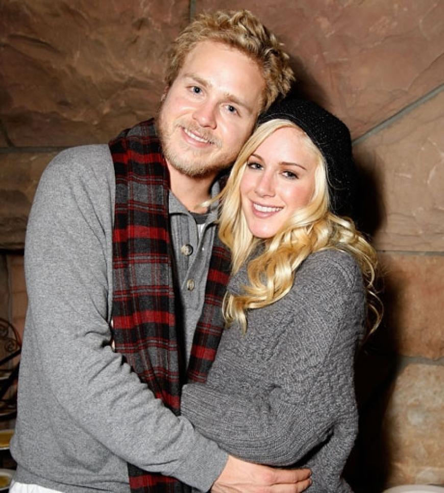 Und abends beim Apres-Ski-Feiern: Spencer Pratt und seine Frau Heidi Montag