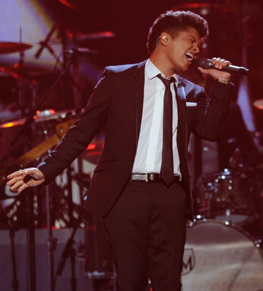 Bruno Mars performte seine großen Hits live vor dem Publikum