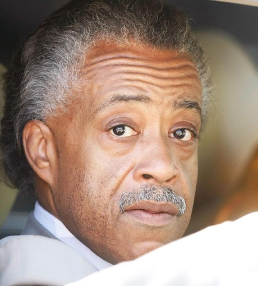 Reverend Al Sharpton auf dem Weg zum Friedhof