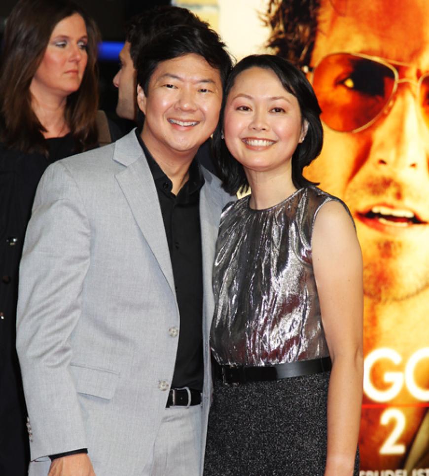 Film-Star Ken Jeong brachte sein Frau Tran Ho mit zur Europa-Premiere