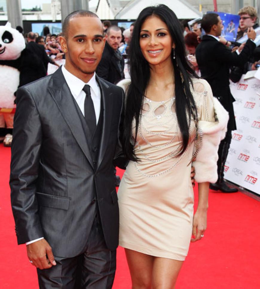 Lewis Hamilton kam gemeinsam mit seiner Freundin, Sängerin Nicole Scherzinger