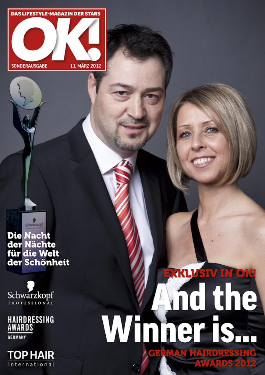 Einmal im Leben das Cover der OK! zieren! Für die Gäste des „German Hairdressing Award 2012“ wurde dieses Traum Wirklichkeit. Jeder Gast des Gala-Abends konnte an einem persönlichen OK! Fotoshooting teilnehmen - und die tollen Ergebnisse sehen Sie hier! Viel Spaß beim Durchklicken!