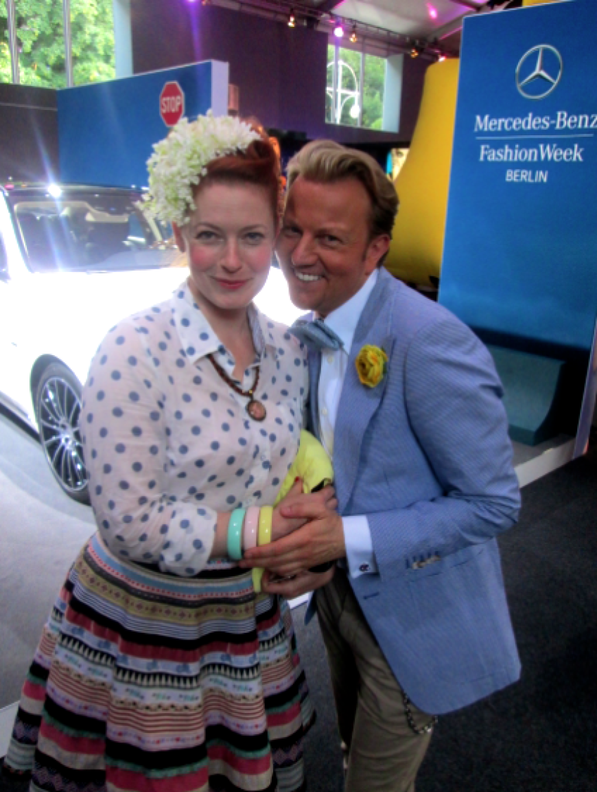 Süß: Enie van de Meiklokjes mit Sandro Rath, dem Ehemann von Designer Modedesigner Thomas Rath