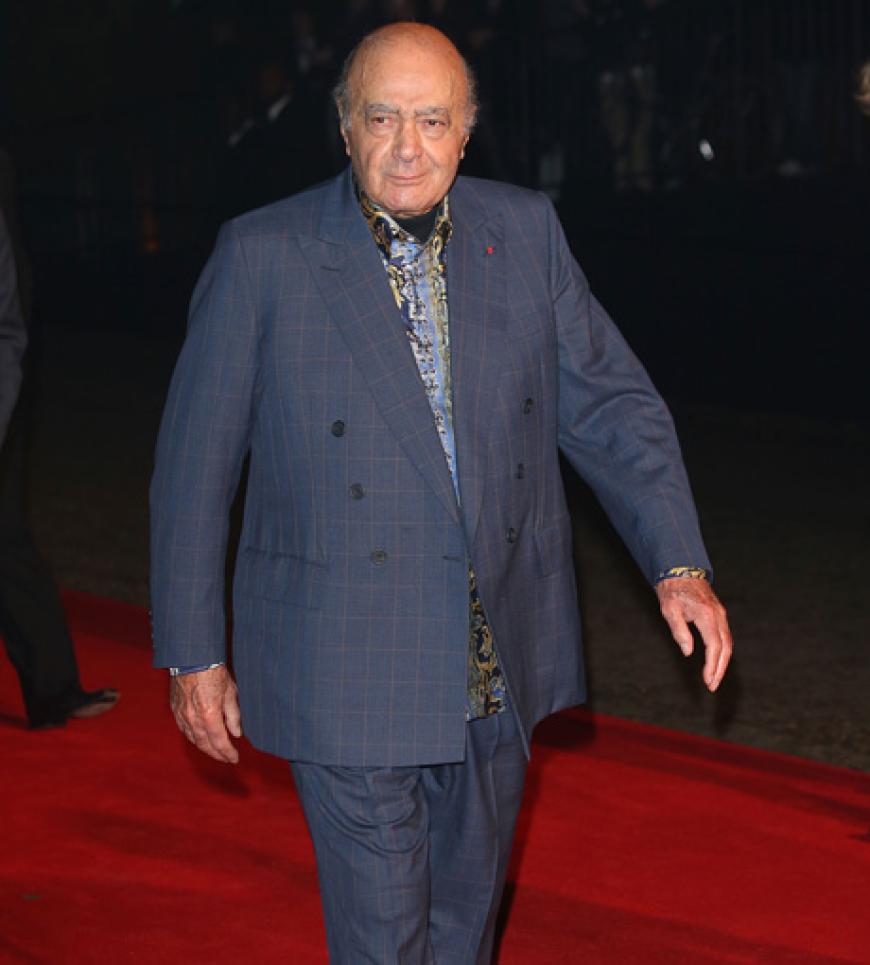 Auch mal wieder da: Unternehmer Mohamed Al Fayed