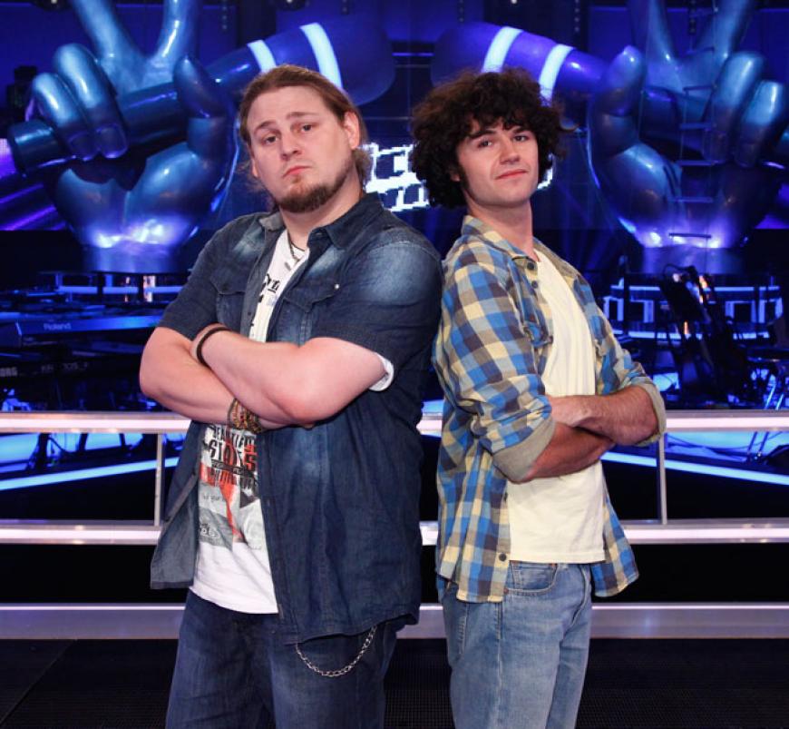 Kein Grund zu Warten: Philip Bölter (25) und Mario Gegner (26) batteln sich mit dem Song âI Will Wait