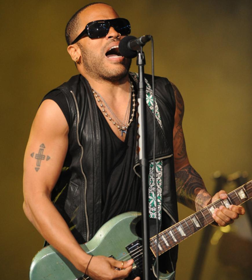 Lenny Kravitz heizte dem Publikum live ein