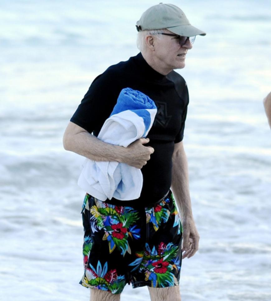 Schicke Shorts, Herr Martin. Aber im Urlaub ist ja (fast) alles erlaubt!