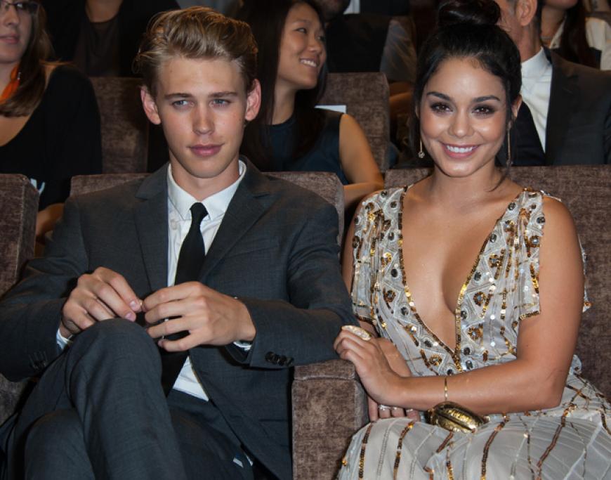 Kuschelten auch während der Premiere: Austin Butler und Vanessa Hudgens