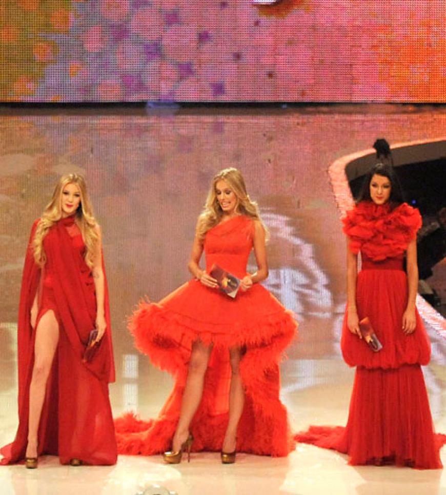 Die drei Finalistinnen Amelie, Jana und Rebecca sahen wirklich umwerfend aus