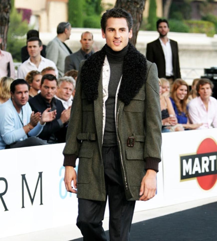 Genauso wie Adrian Sutil, der sein Bestes als Aushilfs-Model gab