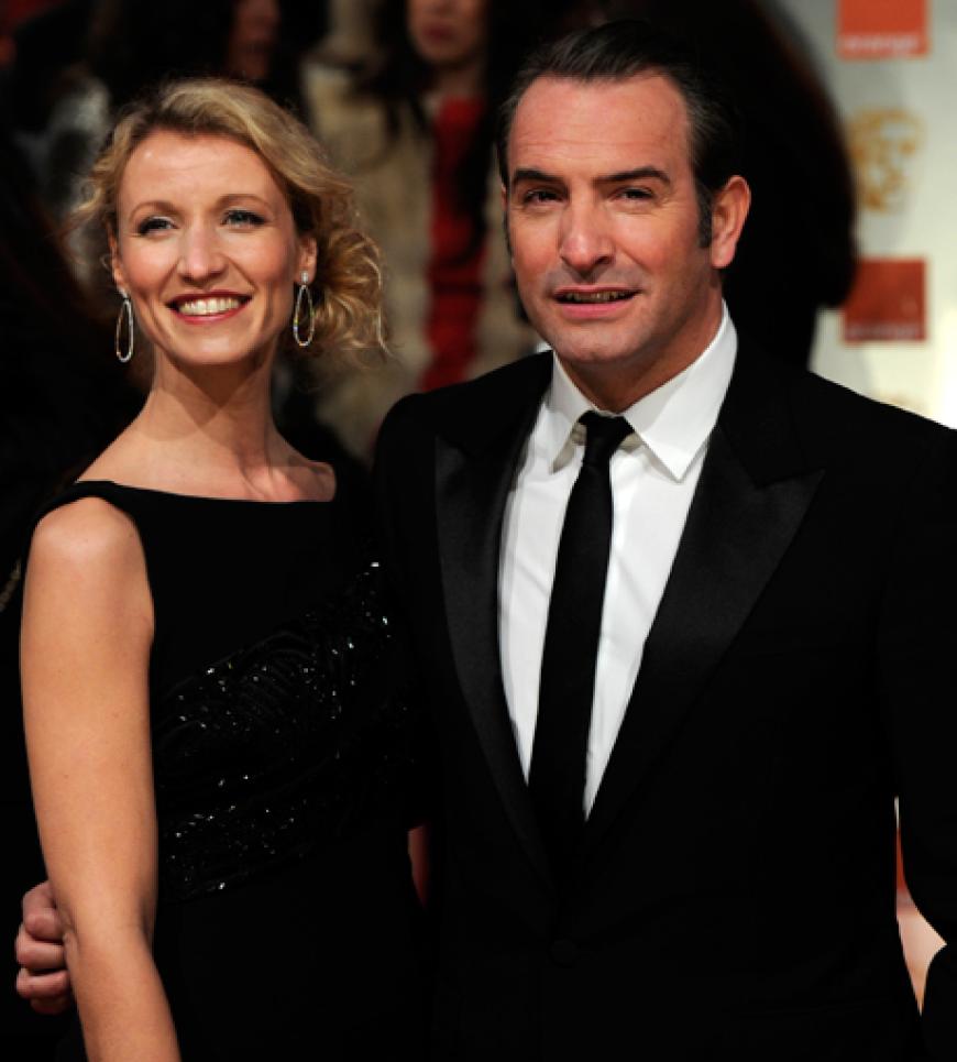 Jean Dujardin mit seiner Frau