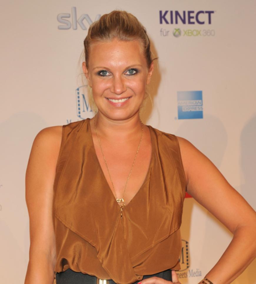 Auch mit von der Partie: Sportlerin Magdalena Brzeska