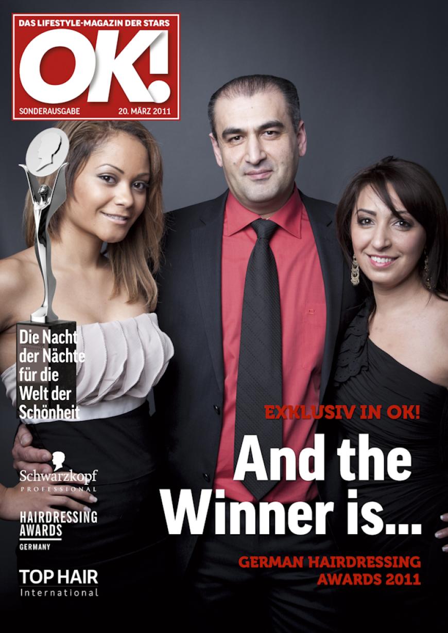 Einmal im Leben das Cover der OK! zieren! Für die Gäste des „German Hairdressing Award 2012“ wurde dieses Traum Wirklichkeit. Jeder Gast des Gala-Abends konnte an einem persönlichen OK! Fotoshooting teilnehmen - und die tollen Ergebnisse sehen Sie hier! Viel Spaß beim Durchklicken!