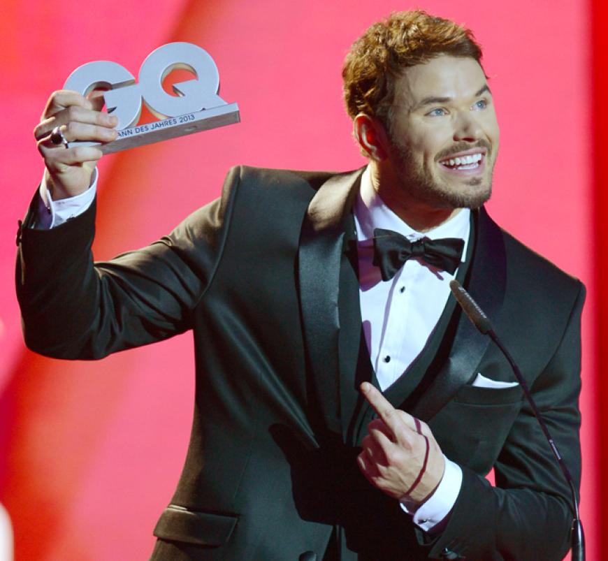 Hollywood-Flair in der Hauptstadt: der US-amerikanische Schauspieler Kellan Lutz erhält den Preis