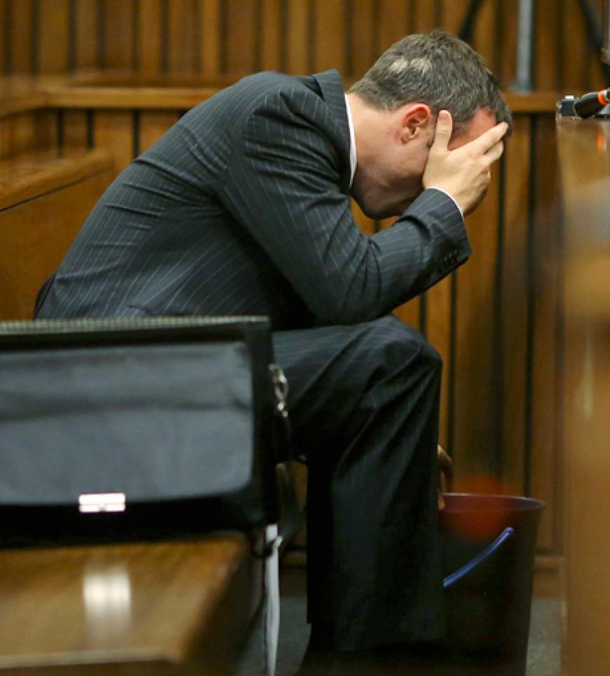 Die Aussagen des Pathologen bringen Pistorius zum erbrechen