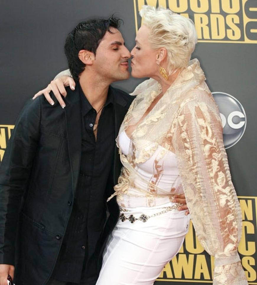 Mattia Dessi und Brigitte Nielsen