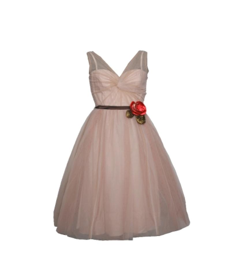 Fifties: Kleid mit Deko-Blüte von Hoss Intropia, ca. 450 Euro