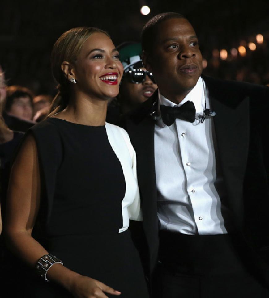Beyoncé Knowles und Ehemann Jay-Z verfolgen die Show