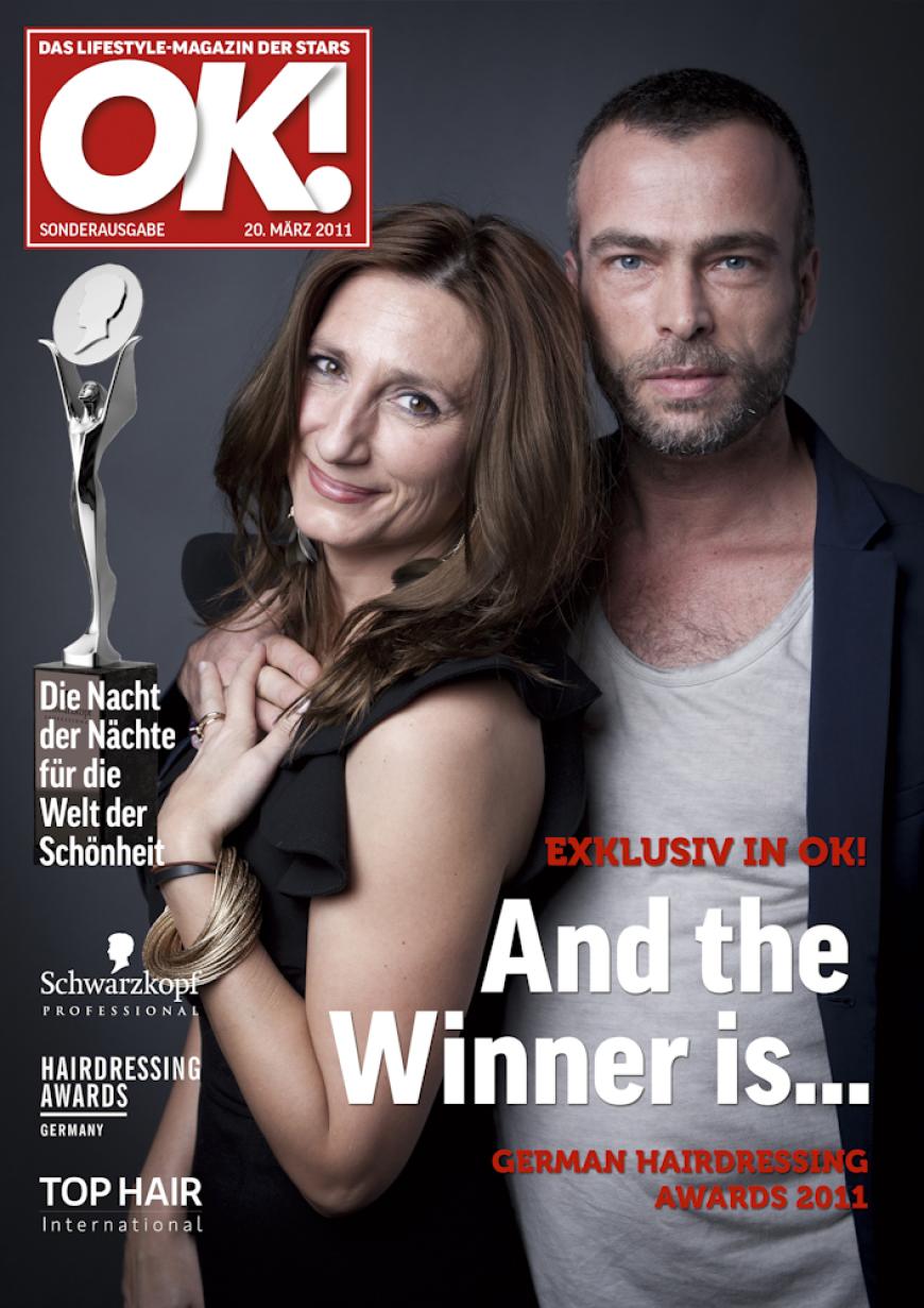 Einmal im Leben das Cover der OK! zieren! Für die Gäste des „German Hairdressing Award 2012“ wurde dieses Traum Wirklichkeit. Jeder Gast des Gala-Abends konnte an einem persönlichen OK! Fotoshooting teilnehmen - und die tollen Ergebnisse sehen Sie hier! Viel Spaß beim Durchklicken!