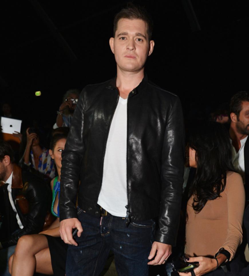 September 2012: Der kanadische Sänger Michael Bublé kommt erschreckend dünn zur Fashion Week nach Mailand