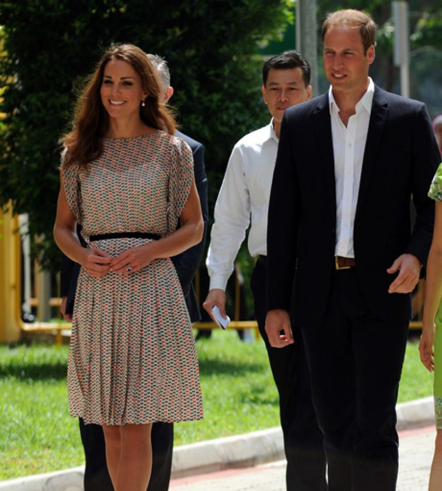 Kate und William bei ihrem Asien-Trip