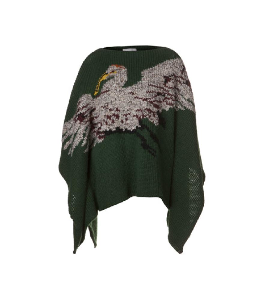 Die Tiere sind los. Jedenfalls auf Ponchos, Kleidern und Accessoires. Wir haben für euch die schönsten Waldbewohner-Pieces zusammengestellt. Und was ist euer Favorit? Vielleicht der Vogel-Print Poncho von Stefanel, ca, 290 Euro?