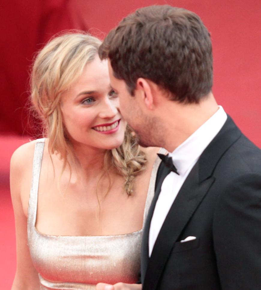 Ganz verliebt: Diane Kruger mit ihrem Freund Joshua Jackson