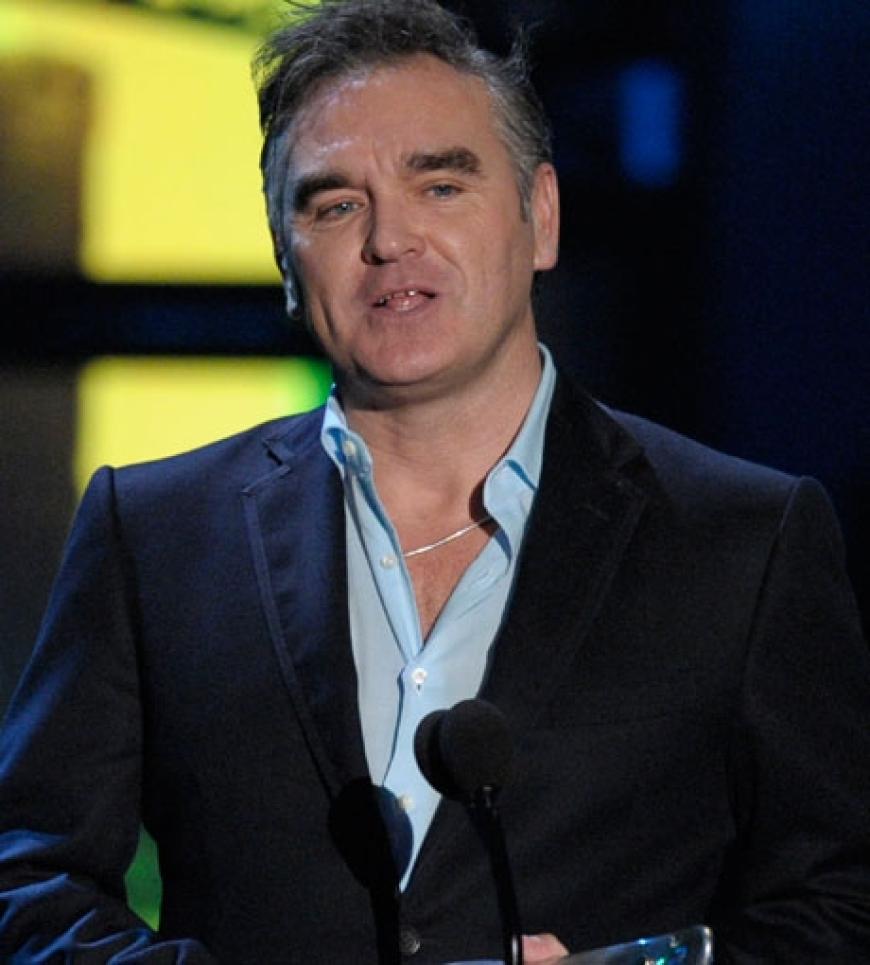 Der britische Sänger Morrissey durfte einen Preis entgegen nehmen