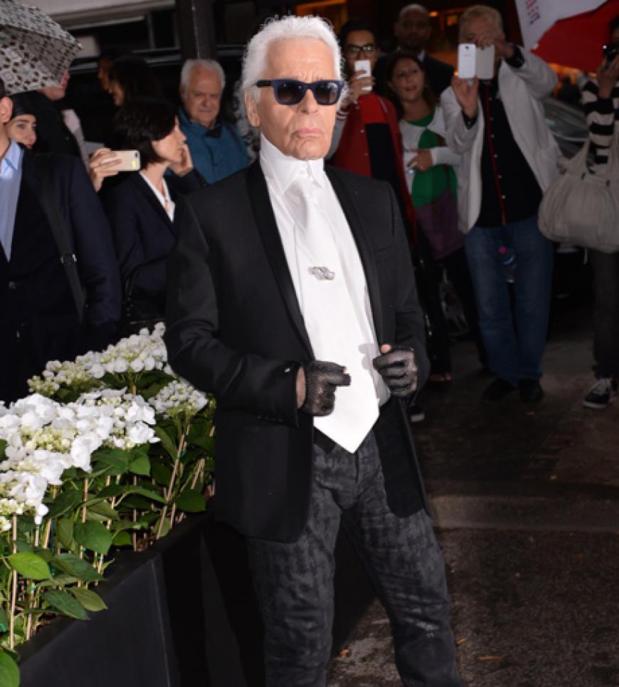 Karl Lagerfeld rief zu seiner großen Show ...