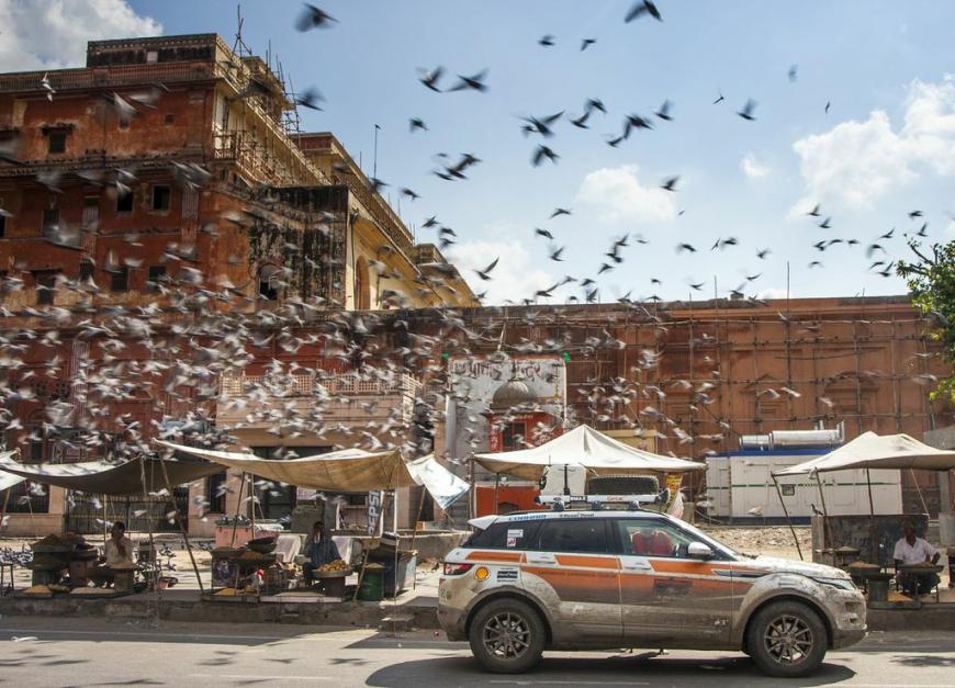 Die Land Rover Experience Tour bietet eindrucksvolle Szene