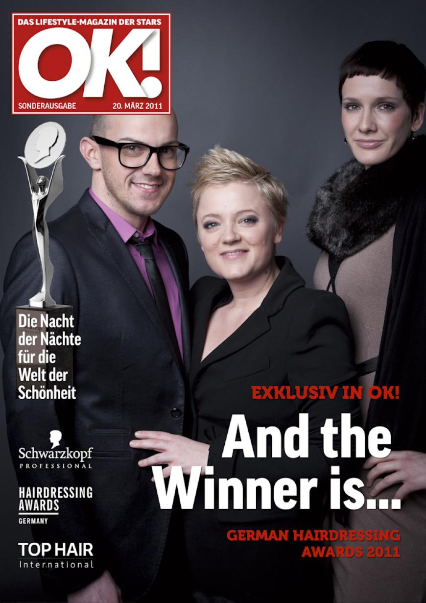 Einmal im Leben das Cover der OK! zieren! Für die Gäste des „German Hairdressing Award 2012“ wurde dieses Traum Wirklichkeit. Jeder Gast des Gala-Abends konnte an einem persönlichen OK! Fotoshooting teilnehmen - und die tollen Ergebnisse sehen Sie hier! Viel Spaß beim Durchklicken!