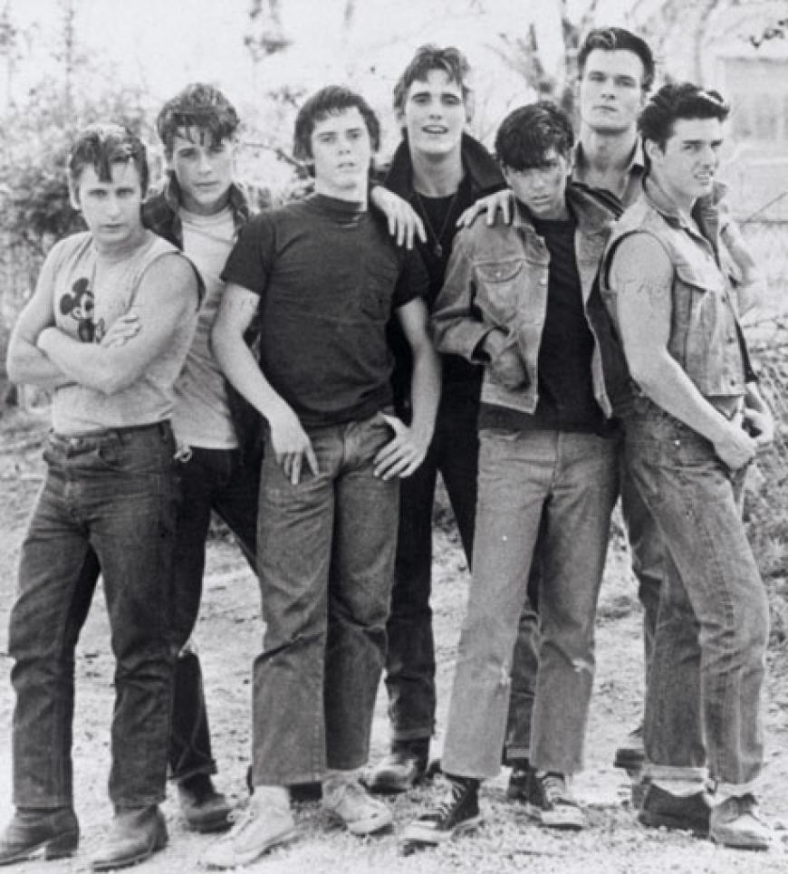 Der große Durchbruch im Jahr 1983: Patrick Swayze (2.v.r.) wird durch seine Rolle in dem Film