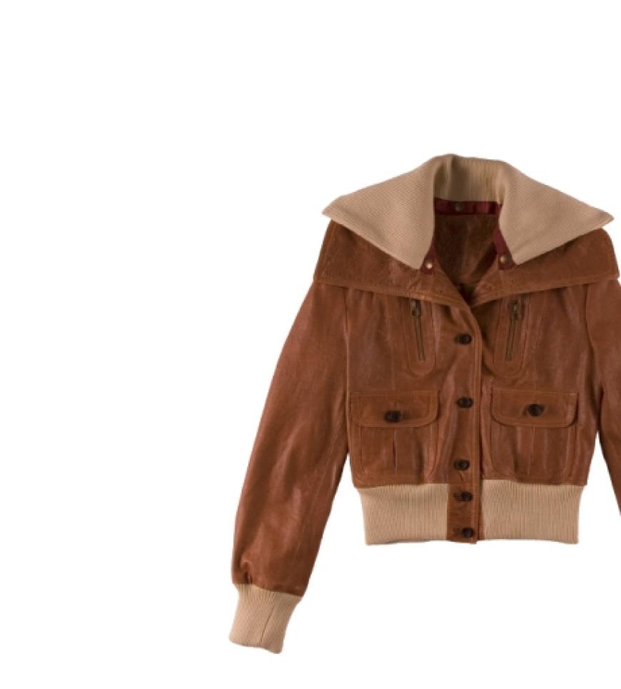 Im Seventies-Look mit Strickkragen von Guess, ca. 450 Euro