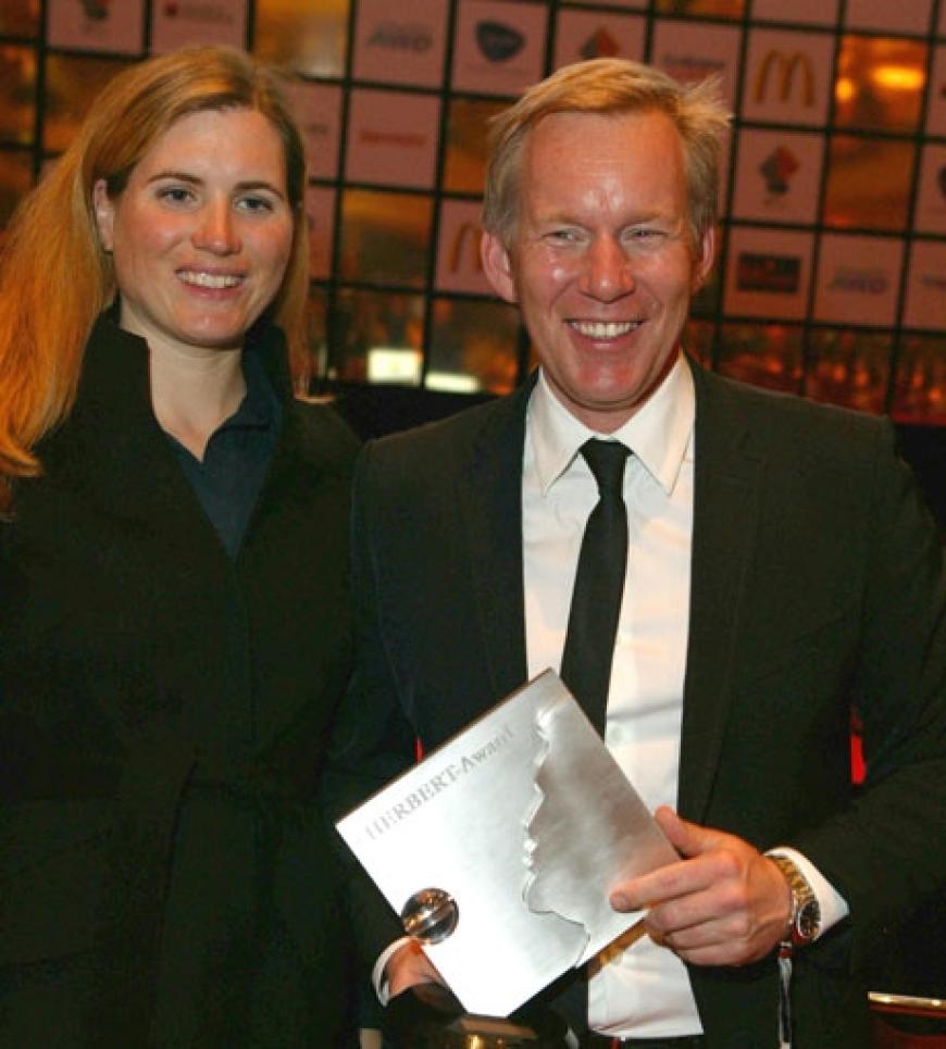 Johannes B. Kerner und seine Frau Britta Becker
