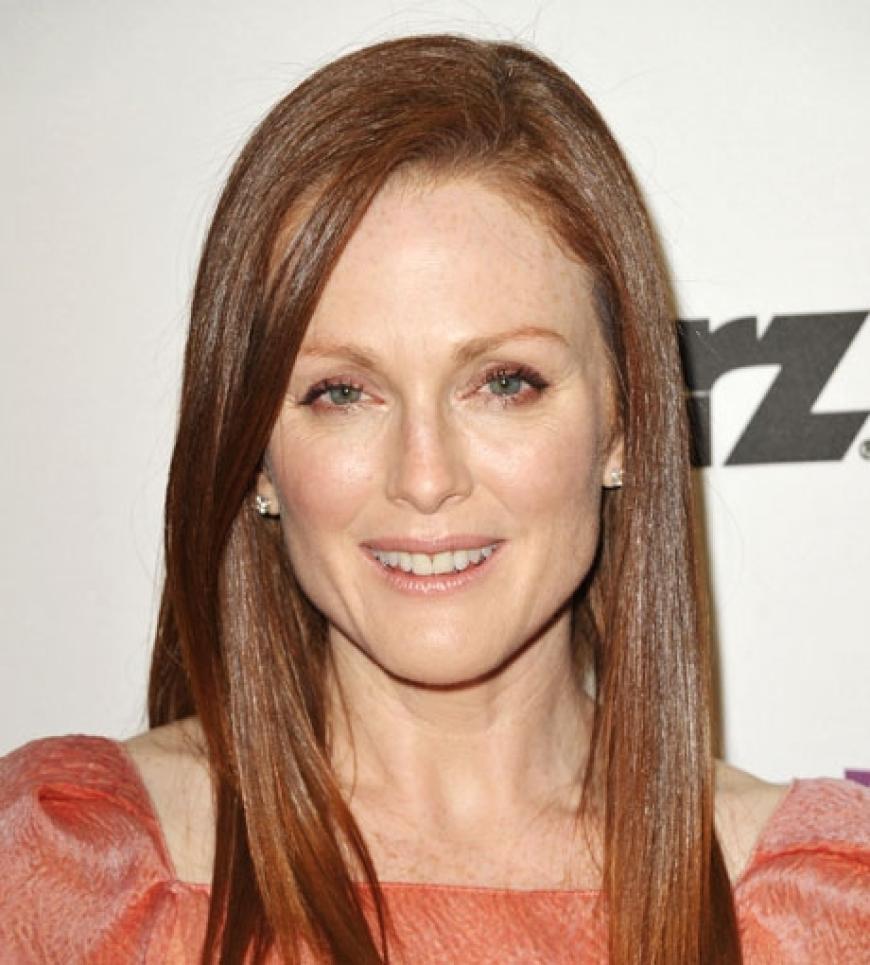 Die 38-jährige Schauspielerin Julianne Moore strahlte so schön wie eh und je