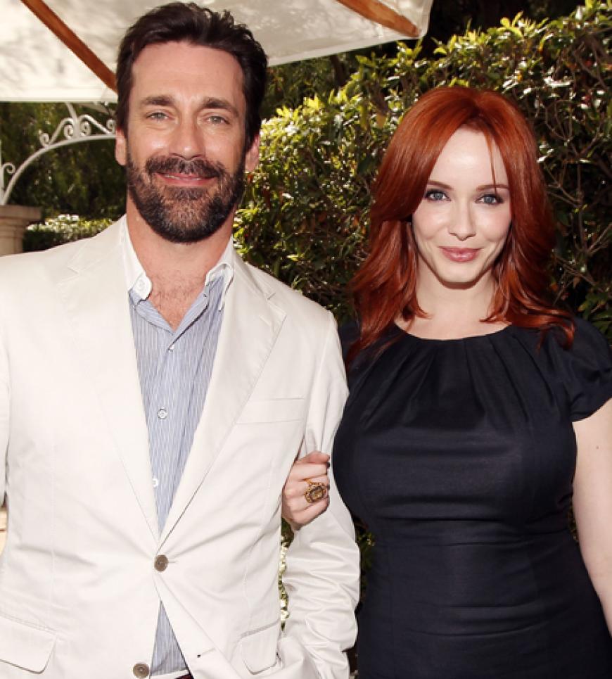 Die 'Mad Man'-Stars Jon Ham und Christina Hendricks wurde mit ihrer Serie für die beste Drama-Soap ausgezeichnet